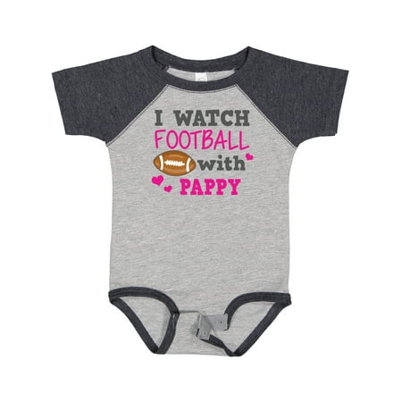 

Inktastic I Watch Football with My Pappy Gift Baby Girl Bodysuit
