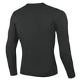 thumbnail image 6 of VgaVtl Long Sleeve Tshirts for Men Muscle Fall Winter Crew Neck Gym Slim Leisure Mens Tops Black Solid Sports, 6 of 8