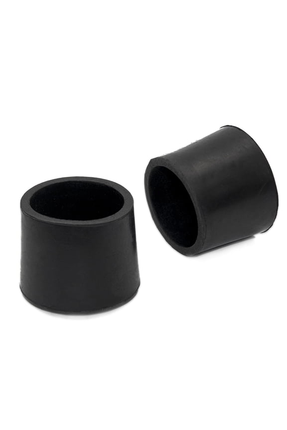 Round Furniture Table Feet Covers, Non-Slip Rubber Leg Tips, 38mm, 1-1/2" Chair Leg Caps Floor Protectors, Black, 8PCS
