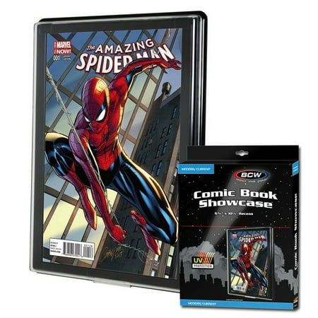 Plastic Display Showcase - 1 BCW UV Current/Modern Comic Book Showcases Wall Mountable Display Frame