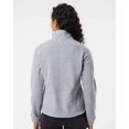 thumbnail image 3 of Burnside Womens Polar Fleece Full-Zip Jacket, XL, Heather Grey, 3 of 5