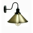 thumbnail image 1 of LEDSone Applique Murale Industrielle Vintage en Métal, Abat-Jour Conique Vert Laiton, 1 of 3