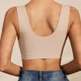 thumbnail image 2 of Sports Bras for Women Plus Size Front Closure Wireless Breathable Bra Bras for Women No Underwire Beige 2Xl, 2 of 9
