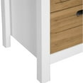 thumbnail image 5 of Manhattan Comfort Commode à 5 Tiroirs en Blanc et Naturel, 5 of 5