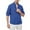 Blue, variant on zfhfof Men's Roll Up Long Sleeve Shirt Casual Business Work Dress Shirts Henley T-Shirt Band Collar Vacation Tops with Pocket