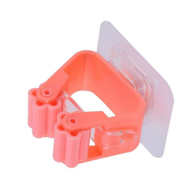 Naiovety Soporte para fregona Adhesivo portátil Color sólido Soporte sin clavos Estante Verde Almacenamiento y organización del hogar Naranja Naiovety HA000228-03B