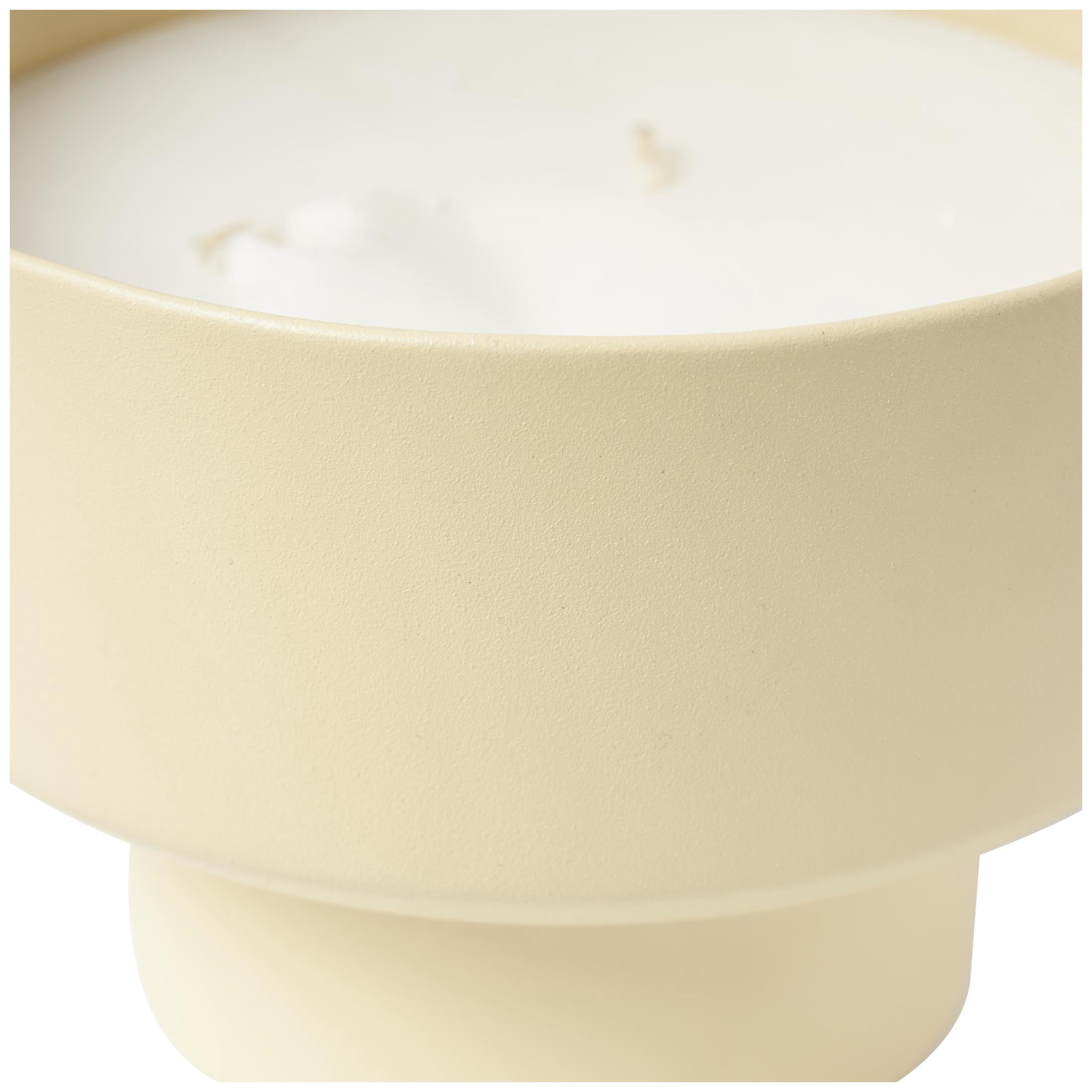 DecMode Light Brown Metal Sweet Bamboo Scented Matte 50 oz 3 Wick Candle with White Wax