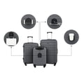thumbnail image 2 of Set de equipaje Wrangler Smart con portavasos y puerto USB, 3 piezas, 2 of 8