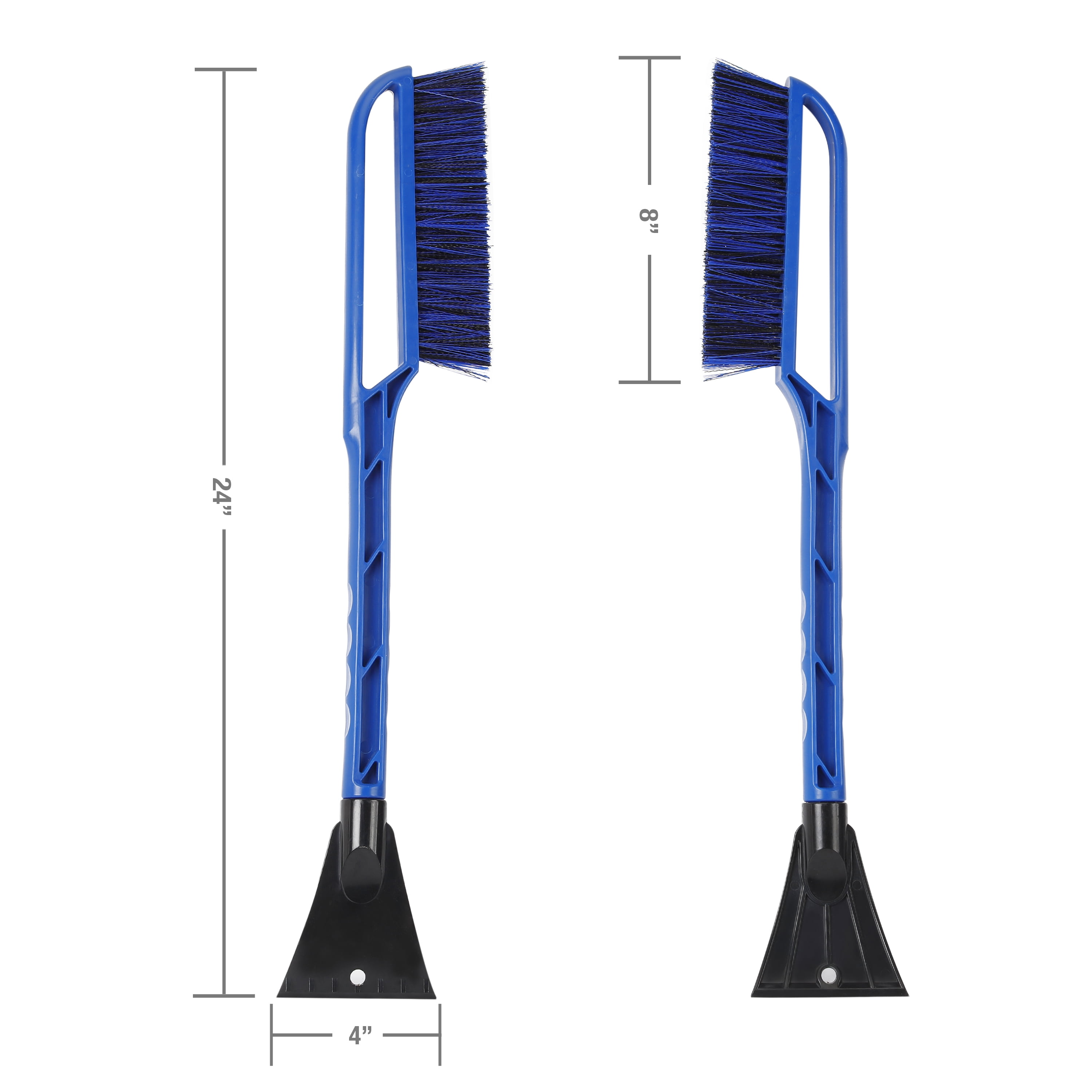 (2 pack) Auto Drive 24" Snow Brush & Ice Scraper, Blue, 1-Piece for Cars & Trucks