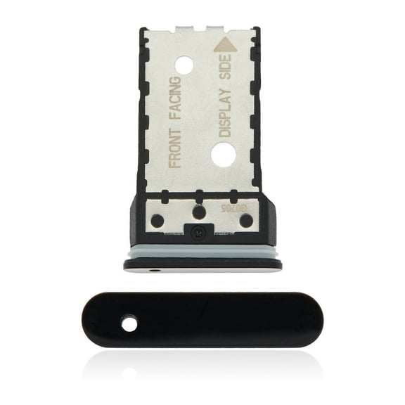 Replacement Single Sim Card Tray Compatible For Motorola Edge Plus 5G (XT2061-3 / 2020) (Black)