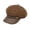 Coffee, variant on Eight Point Hat Painter Cap For Women Heart Design Casual Beret Style Short Brim Face Framing Fit Autumn Versatile Headwear, Khaki