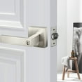 thumbnail image 1 of Cerradura de puerta de dormitorio de madera maciza silenciosa, plateada, 1 of 2