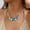 Blue, variant on NICKSUN Dopamine Contrast Color Braided Rope Necklace, Gradient Glazed Fish Starfish Seashell Multi-Charm Choker, Bohemian Beach Vacation Statement Neck Jewelry