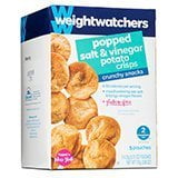 Weight Watchers Crunchy Snacks, Popped Salt & Vinegar Potato Crisps, 5 bags per box (Pack of (Best Chips To Eat On Weight Watchers)