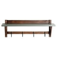 thumbnail image 3 of Brookside 40"W Wood and Concrete-Coated Top Wood Entryway Coat Hook, 3 of 6