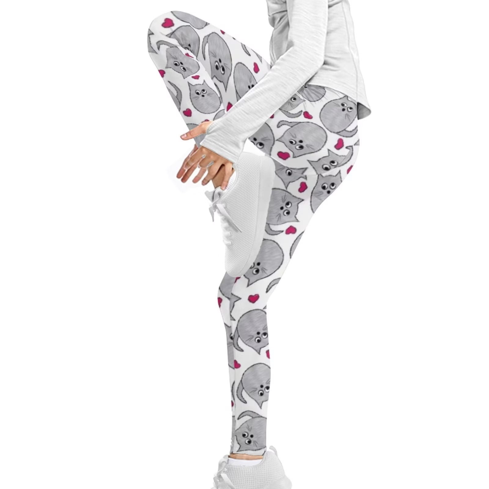 Flamingo All-over Print Cute Kids Yoga Leggings Sizes 6 6X Girls'  Activewear Comfy Stretchy Leggings Perfect Gift 