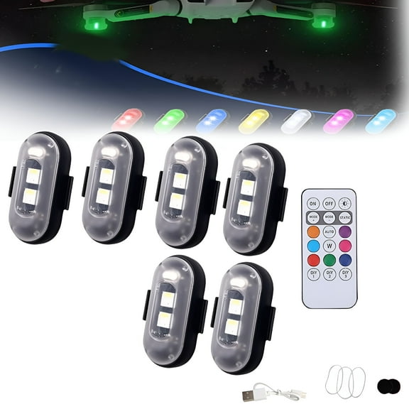 HIBIBUD LED Lights for Car, RGB Car LED Light, Remote Control Strobe Light, Wireless Interior Leds
