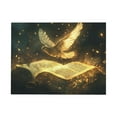 thumbnail image 2 of CozyNet Radiant Dove Flying Above An Open Bible, Glowing With Light & Divine Inspiration Wall Art Prints With Frame Canvas Perfect for Living Room & Bedroom, Ready to Hang, Wall Decor 16"x20", 2 of 10