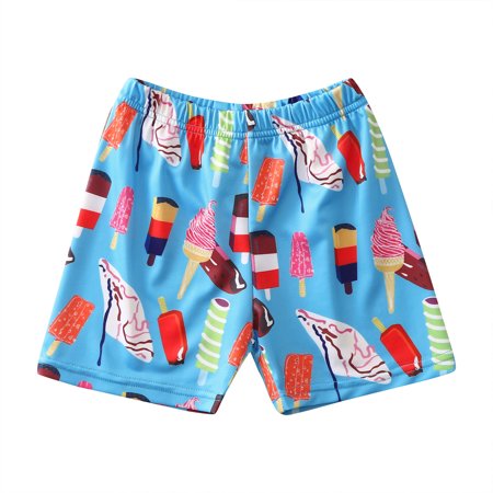 

crtigd Toddler Boys Girls Cartoon Floral Printed Sport Shorts Kids Beach Shorts