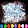 thumbnail image 1 of Paquete de 100 globos luminosos LED multicolores, mini bolas de luces LED de arcoíris redondas para globos de linternas de papel, uso interior y exterior, suministros para fiestas de cumpleaños, 1 of 5