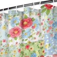 thumbnail image 3 of Pioneer Flower Floral Print Pattern Shower Curtain 72"x84", Bathroom Decorative Shower Curtain Set with 12 Hooks, Waterproof Washable, 3 of 6