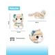 thumbnail image 2 of Gatito De Peluche Acostado Color Beige Con Correa y Orejas Azules., 2 of 5
