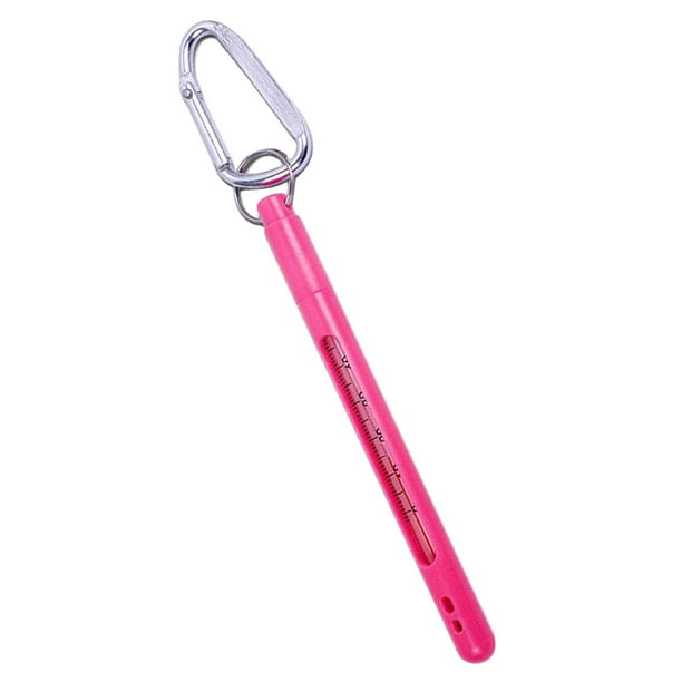Fly Fishing Read Measurement Celsius External Carabiner Accessories Tool  Fishing Pink