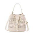 thumbnail image 1 of Bundle Pocket Straw Crossbody Bag Commute Handbag Drawstring Bucket Bag Messenger Bag Large Capacity Beach Shoulder Bag Girls, 1 of 5