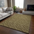 thumbnail image 6 of HomeRoots 647069 3 x 5 ft. Brown & Ivory Geometric Transitional Washable Machine Made Rectangle Area Rug with UV Protection, 6 of 6