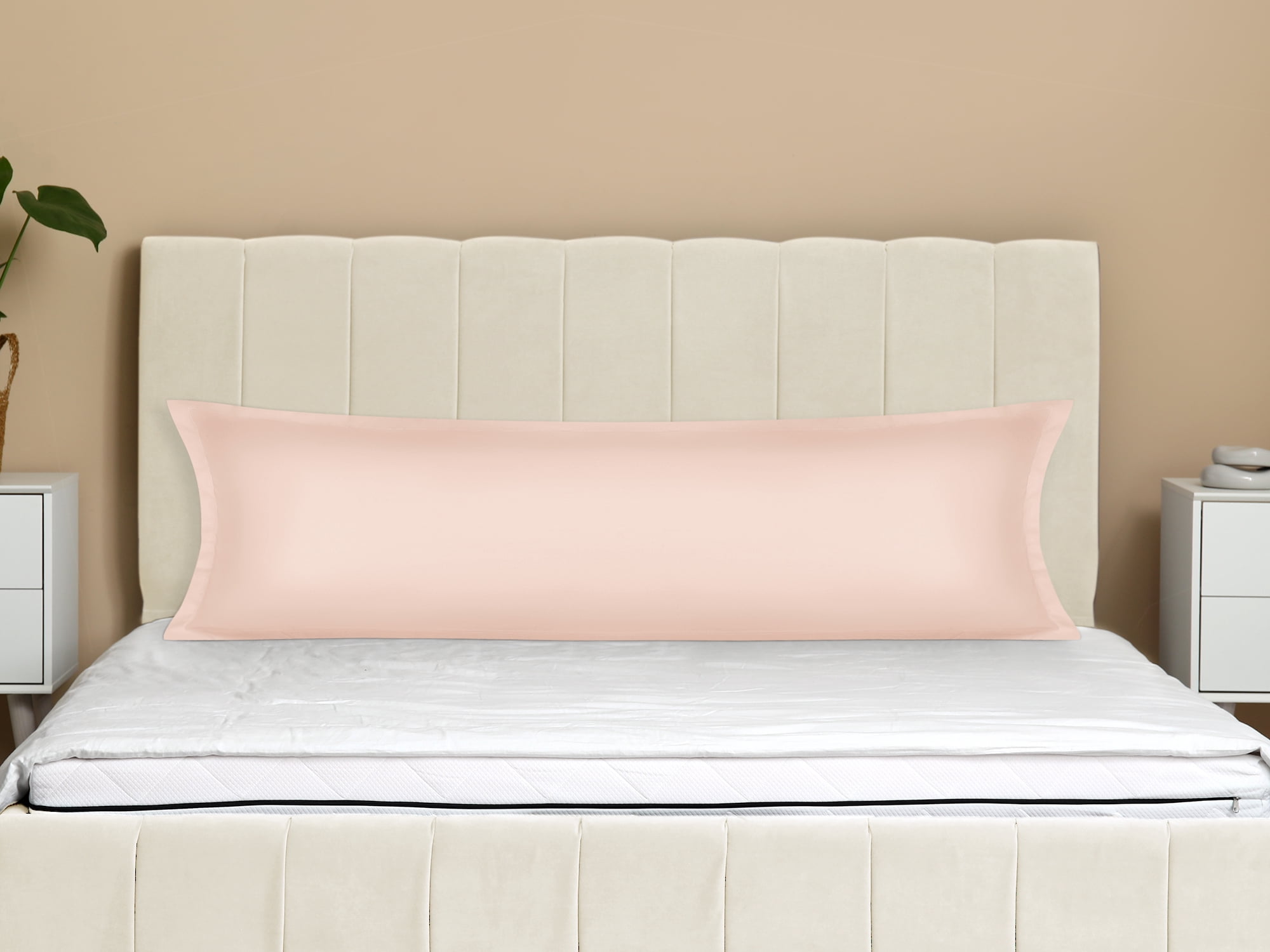 Unique Bargains 1 Pcs Pillow Cases Breathable Cooling Pillow Covers Camel 20"x48"