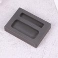 thumbnail image 3 of 2 Slots Graphite Ingot Mold Melting Casting Mould for Gold Silver Non-ferrous Metal Craft (Black), 3 of 3