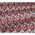 thumbnail image 5 of oneOone Viscose Jersey Fabric Tree Style Ikat Print Sewing Fabric BTY 60 Inch Wide, 5 of 5