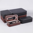 thumbnail image 3 of Flmtop 2/4/8 Grids Portable Faux Leather Zipper Travel Watch Storage Case Box Organizer, 3 of 10