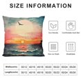 thumbnail image 5 of Fenyluxe Bird Sunset Metaphysical Painting Square Throw Pillow Cover for Sofa Bed Outdoor Decoration, High Quality 1PC 12x12in, 5 of 5