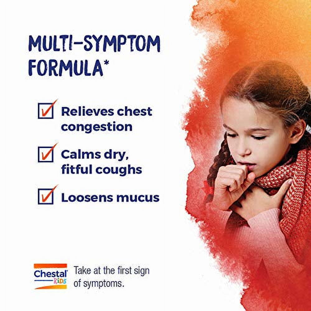 Boiron Chestal Kids Pellets for Cough and Mucus Relief, Nasal or Chest Congestion, and Sore Throat Relief - 2 Count (160 Pellets)