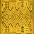 thumbnail image 1 of Ahgly Company Machine Washable Indoor Square Persian Yellow Traditional Area Rugs, 8' Square, 1 of 4