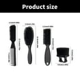 thumbnail image 3 of Men's Hair Brush 4 Pieces Comb Set Designed For Effortless Slicked Back Styles Suitable For Different Hair Types, 3 of 9