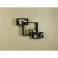 thumbnail image 5 of Melannco Set of 3 Interlocking Floating Wall Mount Shelves in Espresso, 5 of 8