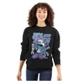 thumbnail image 3 of The Smurfs Cool Kanji Born Fly Unisex Plus Size Sweatshirt Brisco Brands 4X, 3 of 5