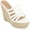 White, variant on Journee Womens Cynthie Slip On Espadrille Wedge Sandals