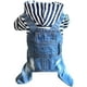 thumbnail image 2 of Chaqueta vaquera vintage moderna, mono de mezclilla azul para perro pequeño (L), 2 of 5