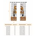 thumbnail image 6 of Fsddascl Thanksgiving Gnomes Blackout Curtains for Bedroom/Living Room, Thermal Insulated Kitchen Curtains, Fall Pumpkins Sunflowers Farmhouse Wood Grommet Darkening Window Treatment Drapes 42"x63"x2, 6 of 6