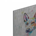 thumbnail image 2 of Luxe Metal Art 'Colorful Watercolor Basenji' by Furbaby Affiliates, Metal Wall Art, 12"x12", 2 of 9