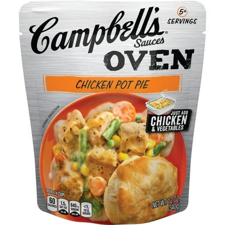 (2 Pack) Campbell's Oven Sauces Chicken Pot Pie, 12