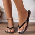thumbnail image 2 of DAFEI Flip Flops Summer Sandals Ladies New Casual Versatile Comfortable Large Size Sandals Flat Bottom Flip Flops Sandals, 2 of 7