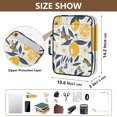 thumbnail image 3 of Haosy Accordion File Organizer Zipper Binder 500 Sheet 6-Tab Expanding File Folder Multi-Pocket 1.2 Inch 3 Ring Lemons Flowers Butterflies, 3 of 7