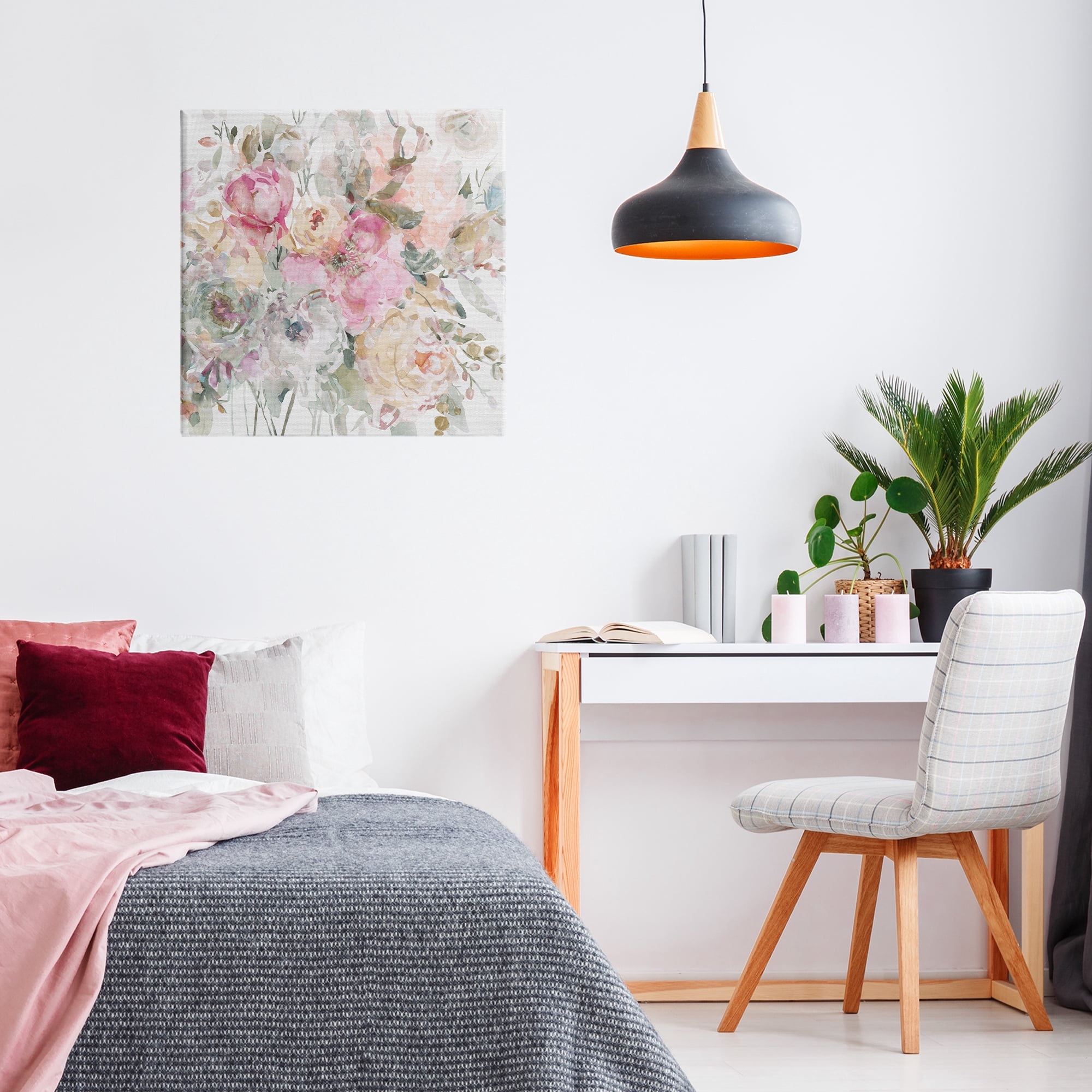 Stupell Industries Romantic Pastel Petals Canvas Wall Art, design by Carol Robinson