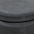 thumbnail image 4 of DecMode Black Fiber Clay Industrial Outdoor Stool 17", 4 of 11
