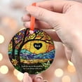 thumbnail image 4 of Custom Name Memorial Glass Suncatcher  Ornament Sunset Panel with Heart and Look for Me in the Sunshine Quote for Window Display, 2025, Holiday 2025, Festive Home Accent,, 4 of 5