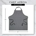 thumbnail image 3 of DII Réglable Cou & Cravates avec Poche avant, 32x38 Tablier Chino Chef Collection, Grande Taille, Noir, 3 of 9